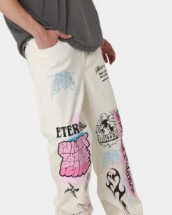 Loiter Eternal Jeans Ecru -Champioe Style 03010468 YE017 mens 0030