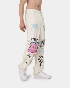 Loiter Eternal Jeans Ecru -Champioe Style 03010468 YE017 mens 0050