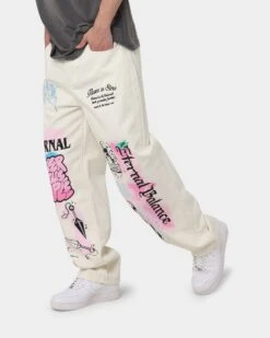 Loiter Eternal Jeans Ecru -Champioe Style 03010468 YE017 mens 0060