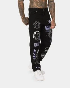 Goat Crew X Hunter X Hunter Jeans Vintage Black 14 Goat Crew X Hunter X Hunter Jeans Vintage Black -Champioe Style 03010507 YV013 mens 050