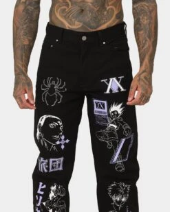 Goat Crew X Hunter X Hunter Jeans Vintage Black 16 Goat Crew X Hunter X Hunter Jeans Vintage Black -Champioe Style 03010507 YV013 mens 070