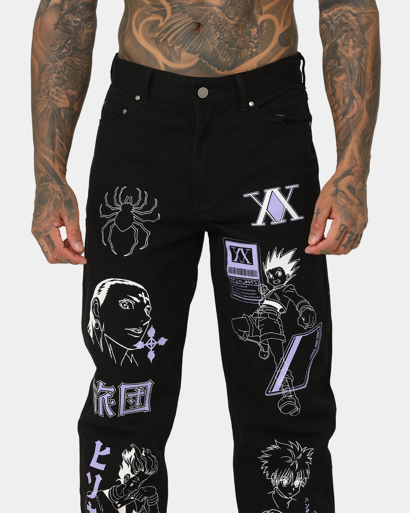 Goat Crew X Hunter X Hunter Jeans Vintage Black 9 Goat Crew X Hunter X Hunter Jeans Vintage Black - Image 7