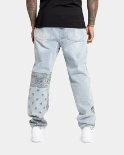 XXIII Paisley Print Jeans Paisley -Champioe Style 03010766 YP800 mens 0060