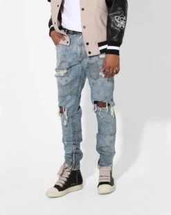 Saint Morta Acid Destroyer Jeans Blue/Black