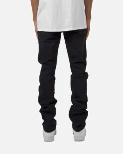 MNML D184 Skeleton Straight Denim Pants Black/White -Champioe Style 03010780 YB012 mens 00050 30e48c3b d11f 4570 b09c e971dfb462c1