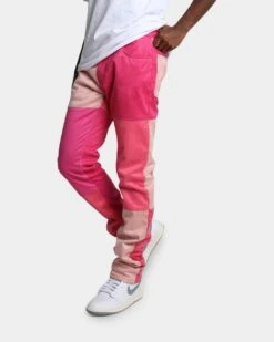 MNML D354 Patchwork Straight Denim Pants Pink -Champioe Style 03010782 YP001 mens 0040 bce97a73 824f 4c6f 8db4 26d62c6e4f4d