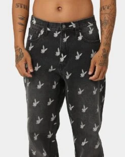 Playboy By CK Players Denim Jeans Black -Champioe Style 03010858 YB001 mens 0070