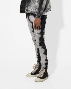 Saint Morta Splat Jeans Black/Grey -Champioe Style 03010866 YB006 mens 060