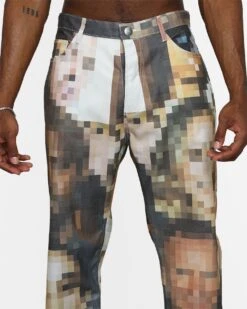 MNML V100 Pixel Denim Pants Multi -Champioe Style 03011008 YM041 mens 0060