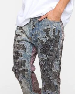 MNML V488 Boro Denim Jeans Multi -Champioe Style 03011011 YM041 default 0060