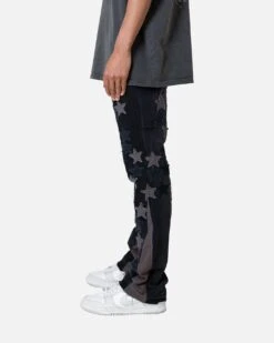 MNML B451 Star Flare Denim Pants Black -Champioe Style 03011035 YB001 mens 00030