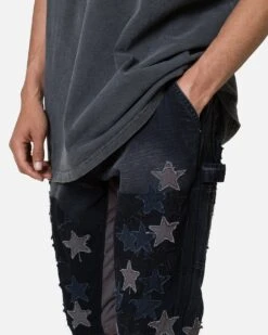 MNML B451 Star Flare Denim Pants Black -Champioe Style 03011035 YB001 mens 00060
