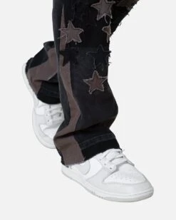 MNML B451 Star Flare Denim Pants Black -Champioe Style 03011035 YB001 mens 00070