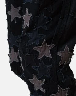 MNML B451 Star Flare Denim Pants Black -Champioe Style 03011035 YB001 mens 00080