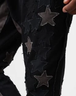 MNML B451 Star Flare Denim Pants Black -Champioe Style 03011035 YB001 mens 0090