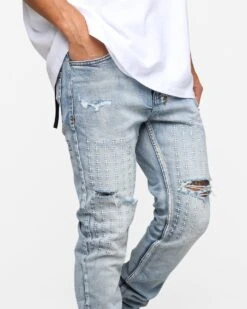 Ksubi Chitch Enjoy Trashed Jeans Denim -Champioe Style 03011136 YD300 mens 0050