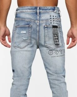 Ksubi Chitch Enjoy Trashed Jeans Denim -Champioe Style 03011136 YD300 mens 0080