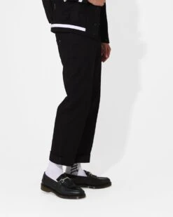 Saint Morta Rolled Hem Jeans Black -Champioe Style 03011143 YB001 mens 0050