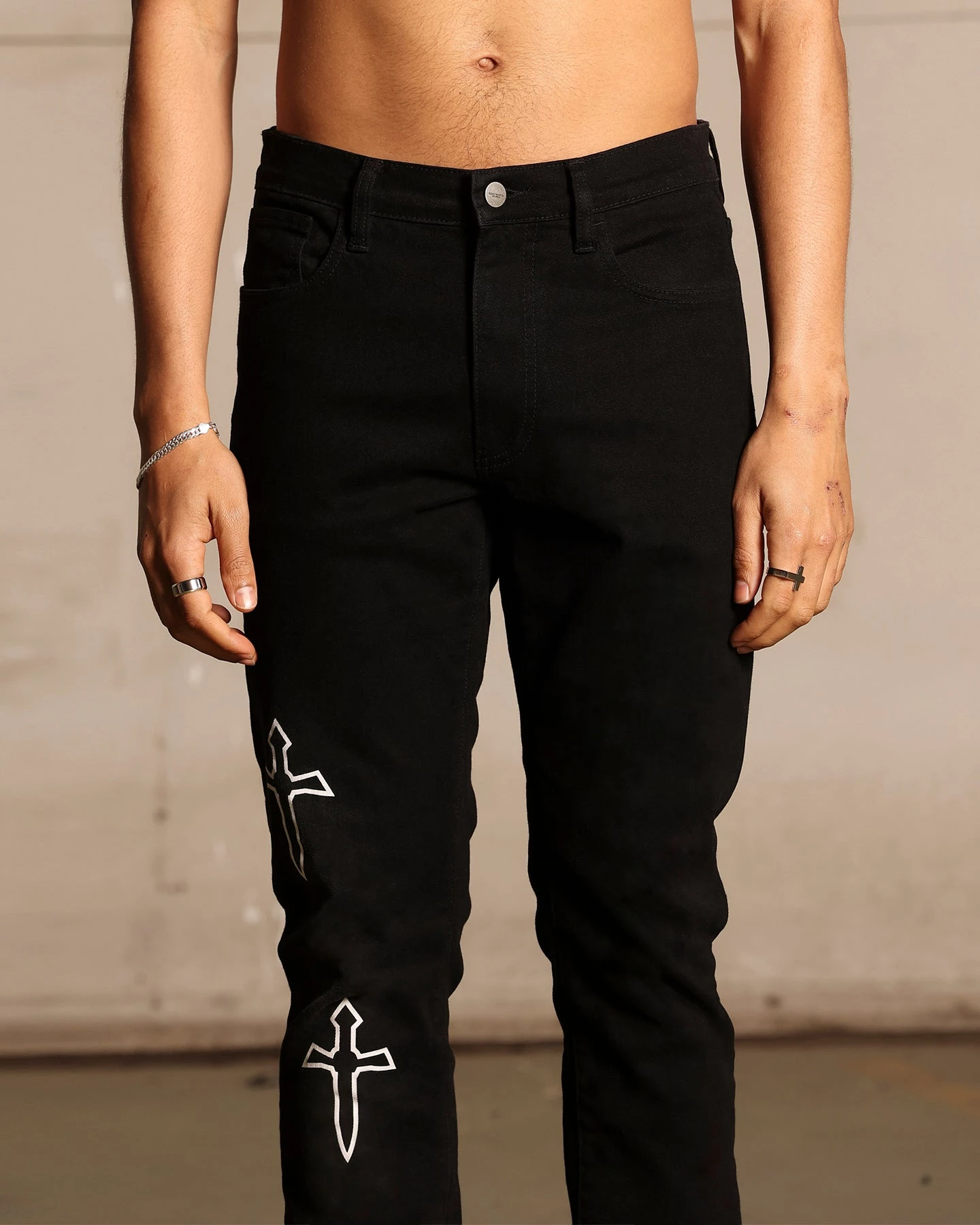 Saint Morta Daggers Skinny Jeans Black 11 Saint Morta Daggers Skinny Jeans Black - Image 9