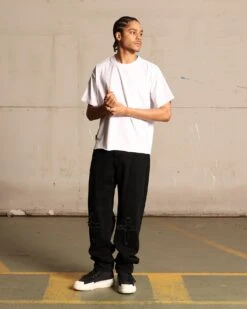 Saint Morta Muerte Jeans Black -Champioe Style 03011161 YB001 mens 0020