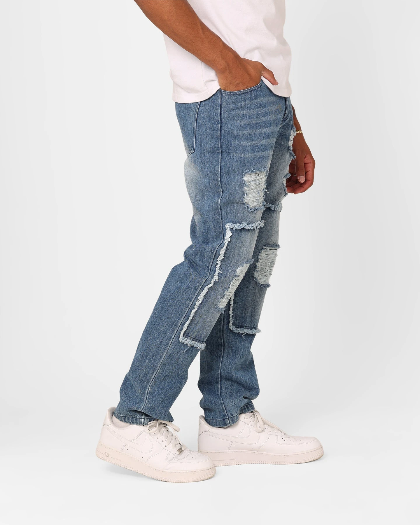 XXIII Matthew Distressed Jeans Blue Distressed 7 XXIII Matthew Distressed Jeans Blue Distressed - Image 5