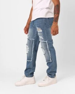 XXIII Matthew Distressed Jeans Blue Distressed 15 XXIII Matthew Distressed Jeans Blue Distressed -Champioe Style 03011231 YC295 mens 0060
