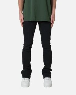 MNML X491 Convertible Skinny Denim Jeans Washed Black