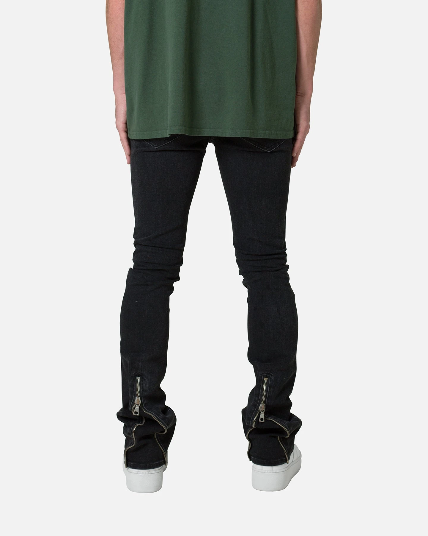 MNML X491 Convertible Skinny Denim Jeans Washed Black 6 MNML X491 Convertible Skinny Denim Jeans Washed Black - Image 4