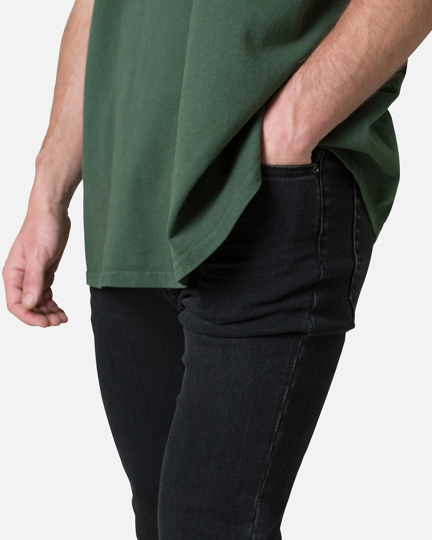 MNML X491 Convertible Skinny Denim Jeans Washed Black 8 MNML X491 Convertible Skinny Denim Jeans Washed Black - Image 6