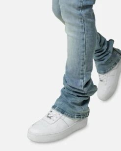 MNML X491 Convertible Skinny Denim Jeans Washed Blue -Champioe Style 03011289 YW645 default 0060