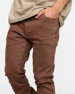 MNML X491 Convertible Skinny Denim Jeans Brown -Champioe Style 03011290 YX300 default 060