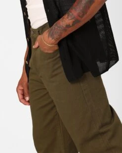 XXIII Dani Baggy Jeans Olive -Champioe Style 03011392 YO100 mens 0040