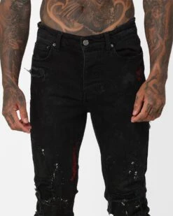 Ksubi X A$AP TyY Chitch Boneyard Jeans Black -Champioe Style 03011402 YB001 mens 0070