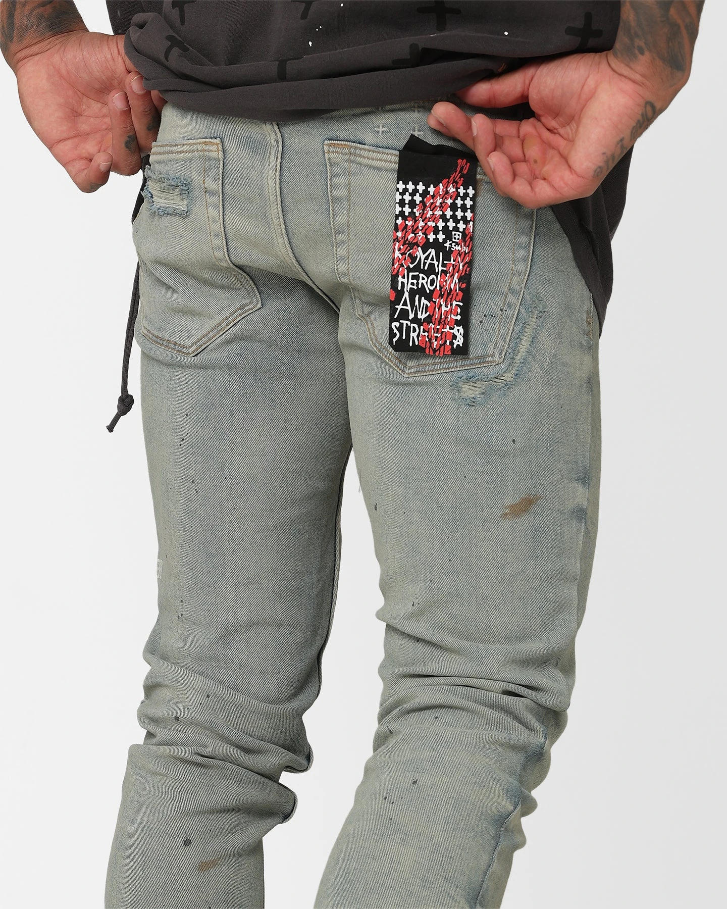 Ksubi X A$AP TyY Oil Slicker Jeans Denim/Linen 5 Ksubi X A$AP TyY Oil Slicker Jeans Denim/Linen - Image 3