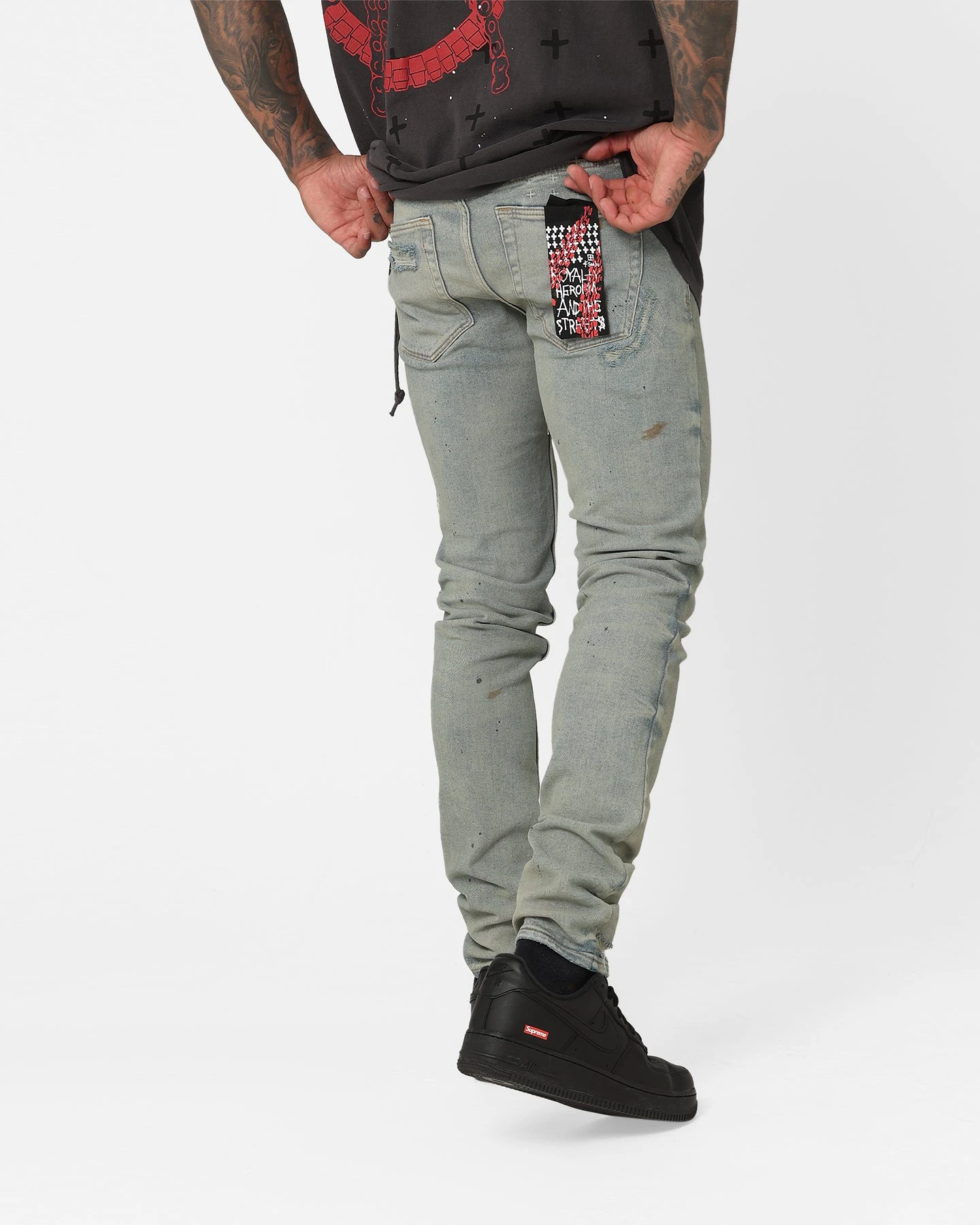 Ksubi X A$AP TyY Oil Slicker Jeans Denim/Linen 7 Ksubi X A$AP TyY Oil Slicker Jeans Denim/Linen - Image 5