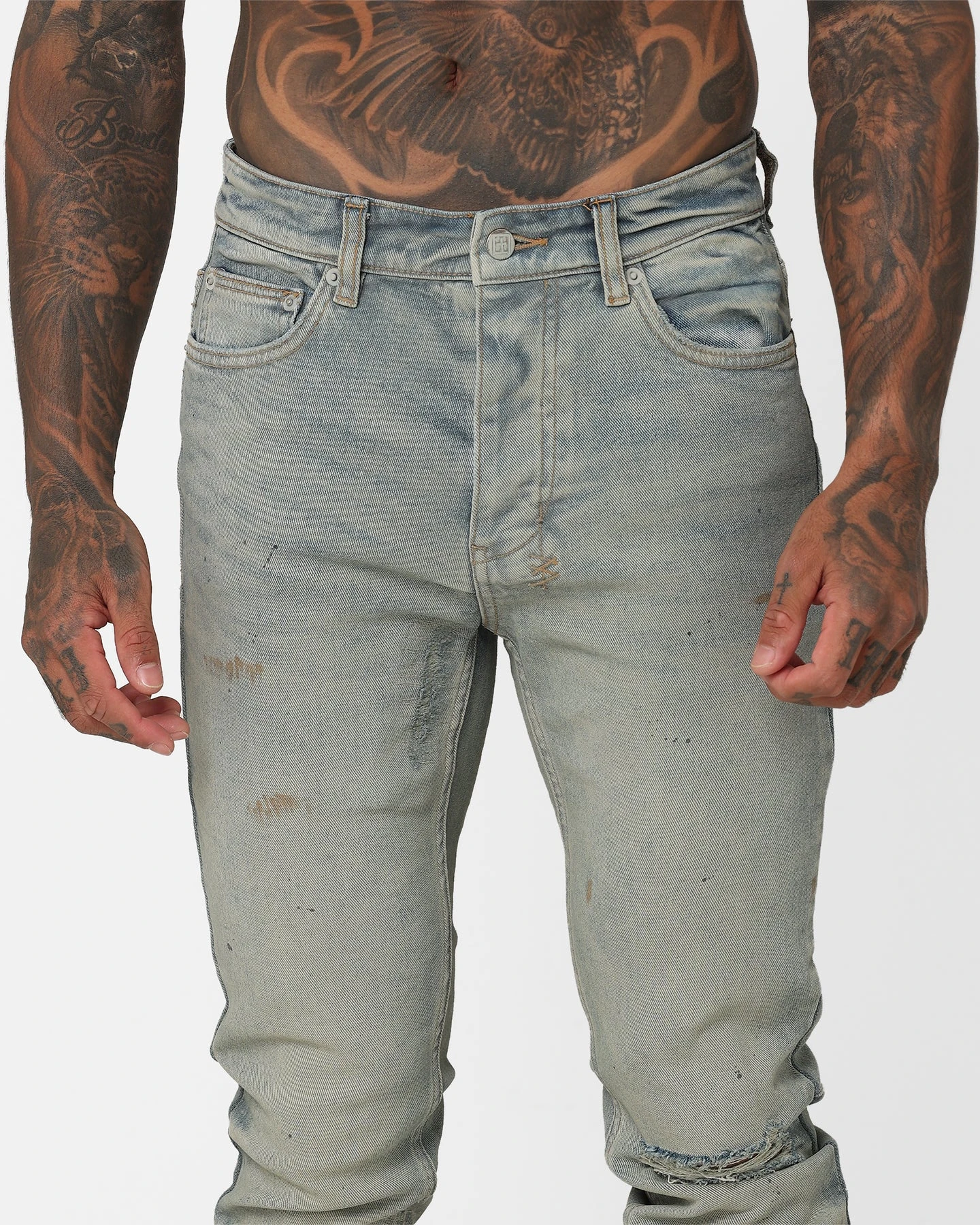 Ksubi X A$AP TyY Oil Slicker Jeans Denim/Linen 9 Ksubi X A$AP TyY Oil Slicker Jeans Denim/Linen - Image 7