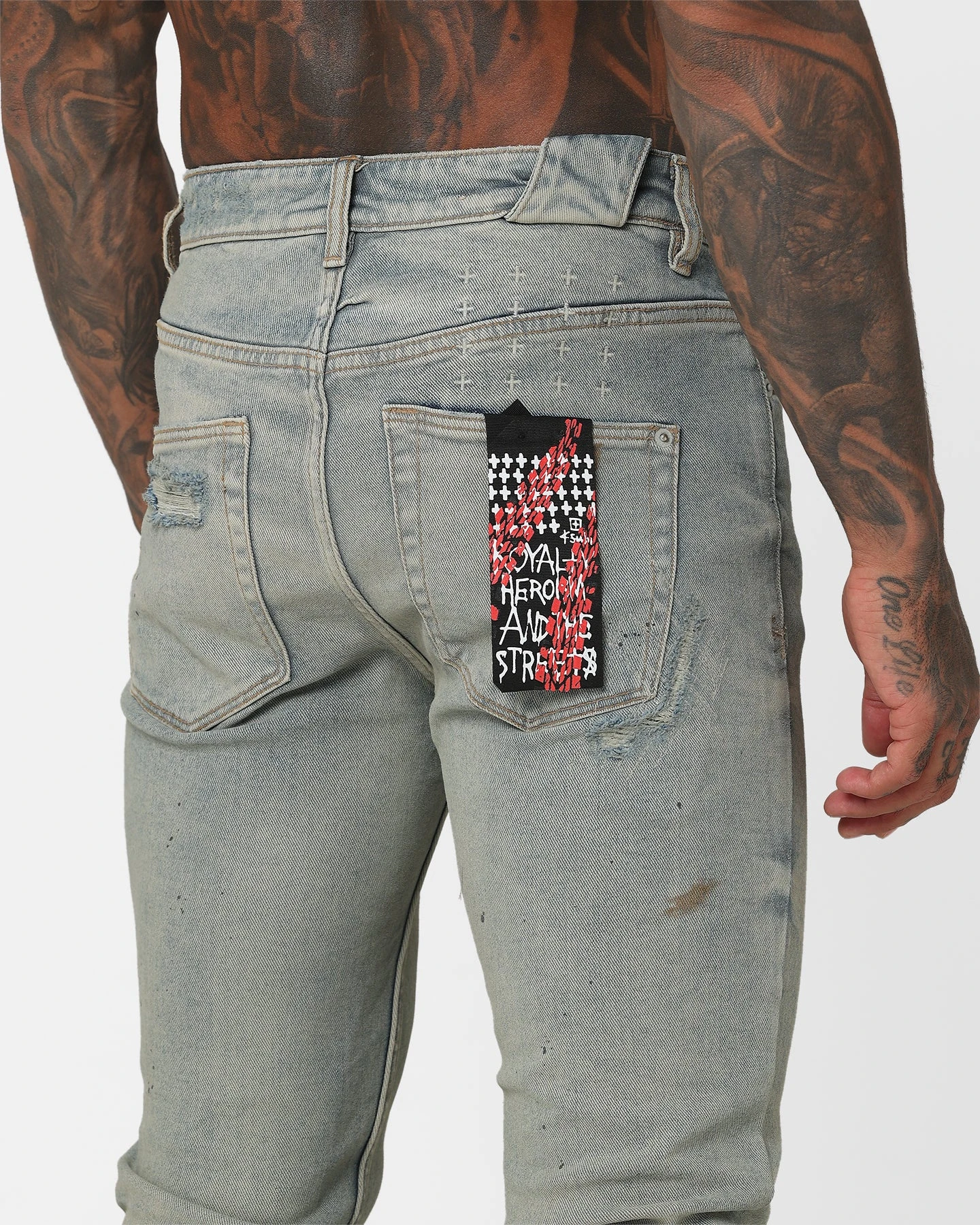 Ksubi X A$AP TyY Oil Slicker Jeans Denim/Linen 10 Ksubi X A$AP TyY Oil Slicker Jeans Denim/Linen - Image 8