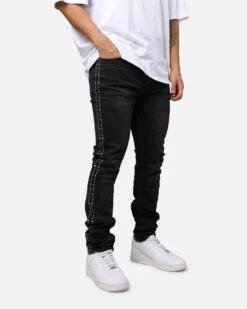 Ksubi Chitch Metalik Jeans Black -Champioe Style 03011424 YB001 mens 0030