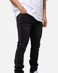 Ksubi Chitch Metalik Jeans Black -Champioe Style 03011424 YB001 mens 0050
