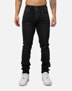 Ksubi Chitch Metalik Jeans Black -Champioe Style 03011424 YB001 mens 0070