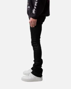 MNML X491 Convertible Skinny Denim Jeans Waxed Black -Champioe Style 03011465 YW833 mens 00030