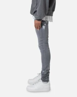 MNML X504 Skinny Denim Jeans Grey -Champioe Style 03011609 YQ001 mens 0030