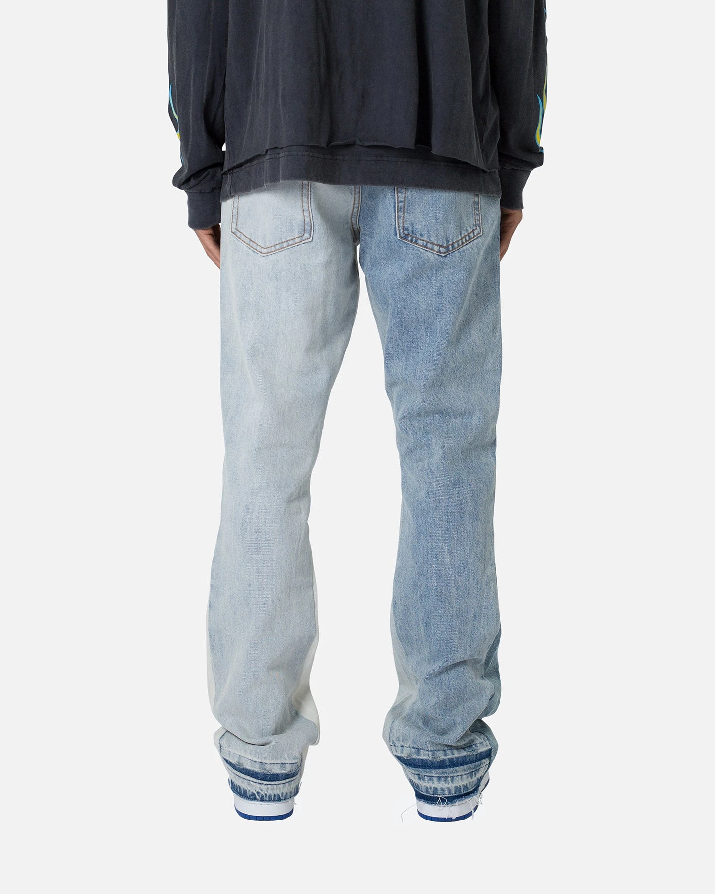 MNML B505 Contrast Flare Denim Jeans Blue 6 MNML B505 Contrast Flare Denim Jeans Blue - Image 4