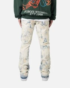 MNML B506 Bleached Flare Denim Jeans Blue -Champioe Style 03011666 YX001 mens 0040