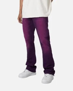 MNML B512 Flare Denim Jeans Purple -Champioe Style 03011668 YP200 mens 0060