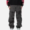 MNML Baggy Skater Cargo Denim Jeans Black -Champioe Style 03011823 YB001 mens 0010