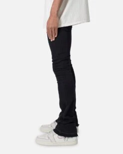 MNML X514 Skinny Stacked Denim Jeans Black -Champioe Style 03011986 YB001 mens 0030