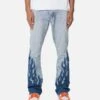 MNML B556 Flame Flare Denim Jeans Blue -Champioe Style 03012072 YX001 mens 0010