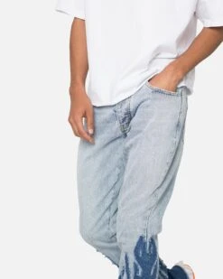 MNML B556 Flame Flare Denim Jeans Blue -Champioe Style 03012072 YX001 mens 0050