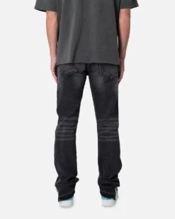 MNML D558 Straight Stripe Denim Jeans Black -Champioe Style 03012077 YB001 mens 0040